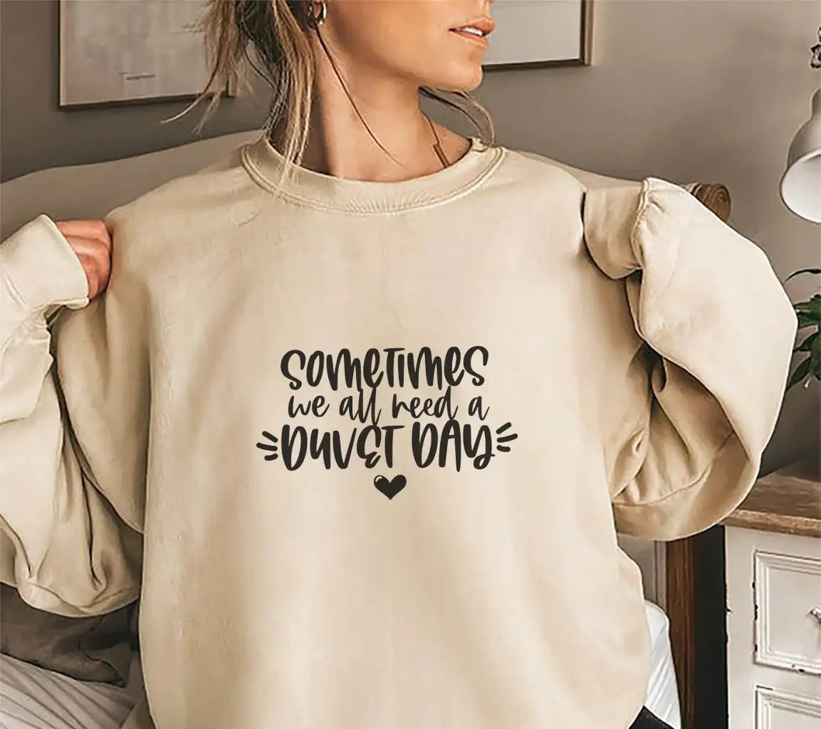 Sometimes We All Need a Duvet Day SVG - Mental Health Awareness Design SVG