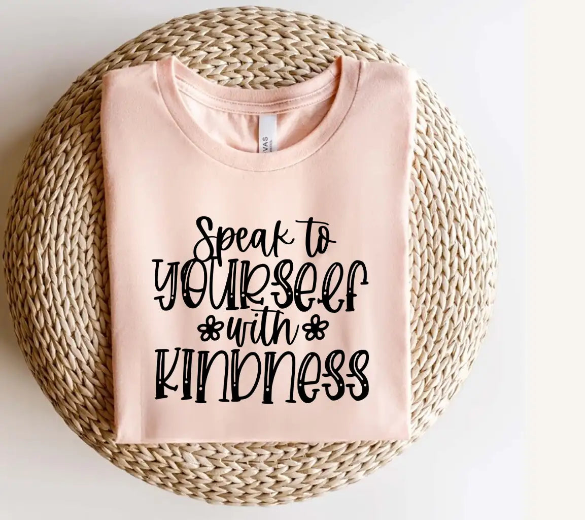  Speak to Yourself with Kindness SVG Design - Mental Health Awareness SVG