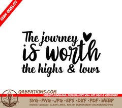 The Journey Is Worth It - Mental Health SVG Design SVG