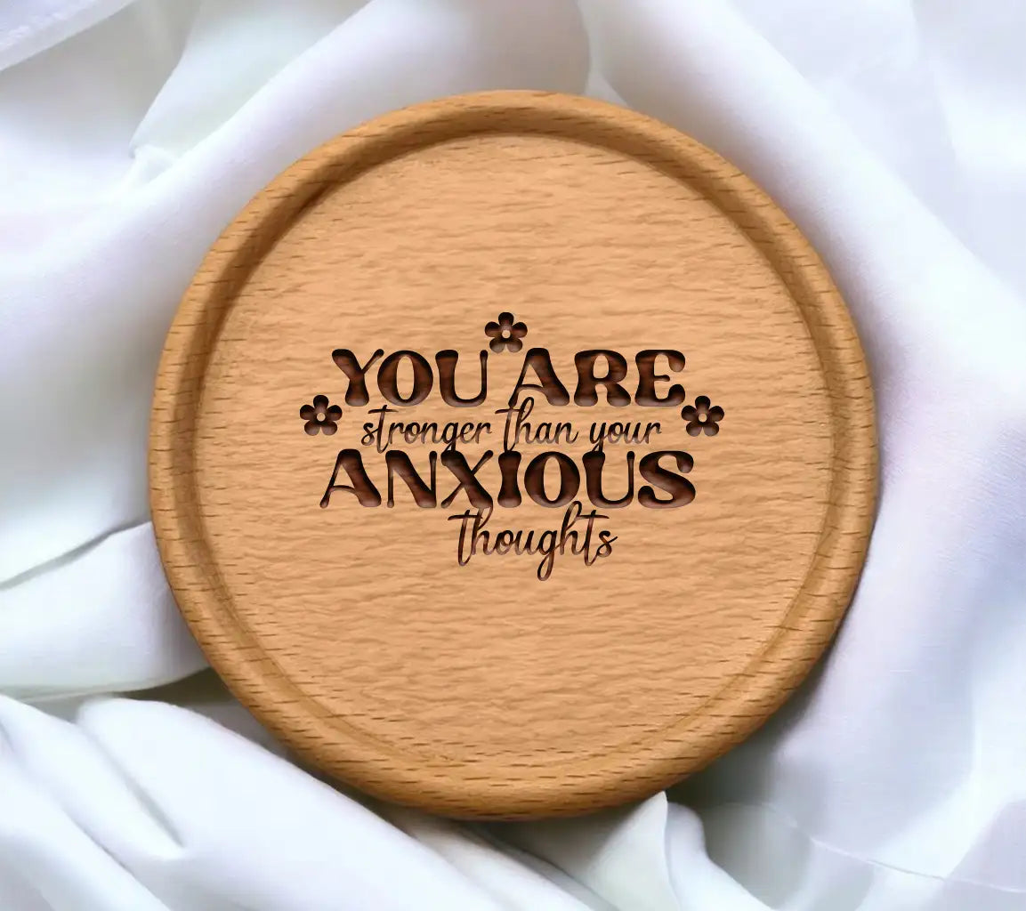 You Are Stronger Than Your Anxious Thoughts SVG Design - Mental Health Quote SVG