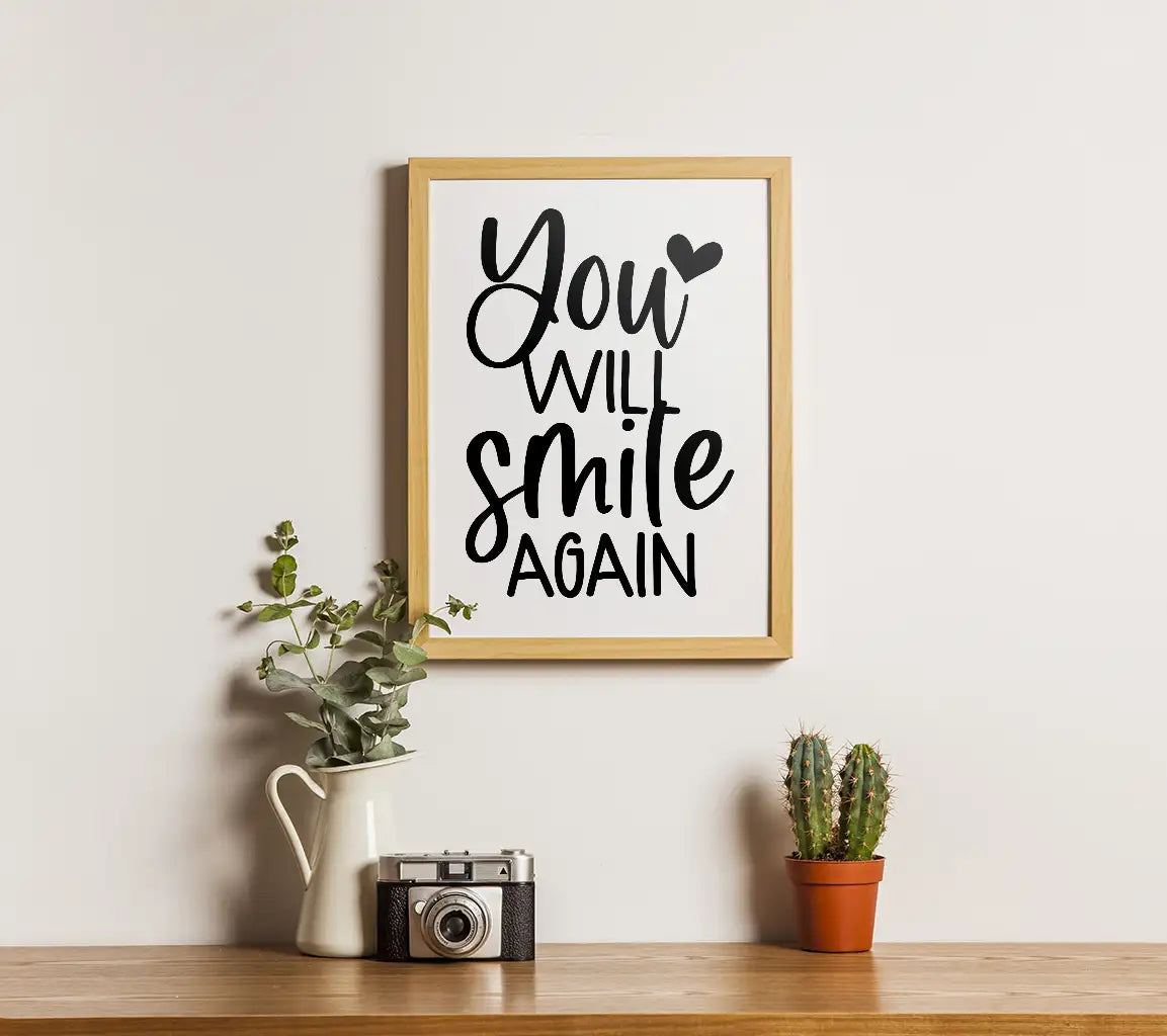  You Will Smile Again SVG Design - Mental Health Support SVG