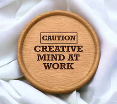 Caution Creative Mind at Work SVG Design for Mugs SVG