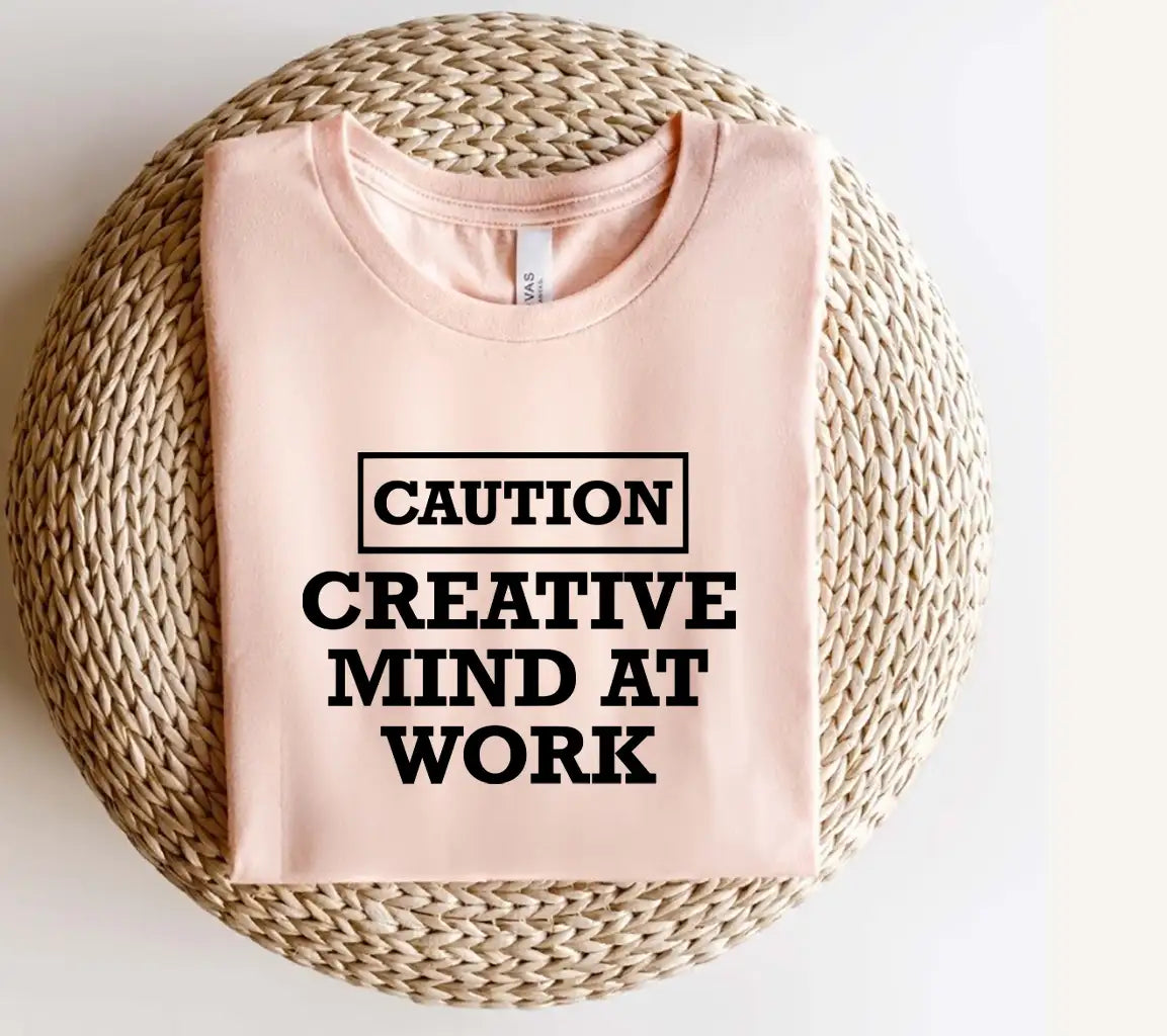 Caution Creative Mind at Work SVG Design for Mugs SVG