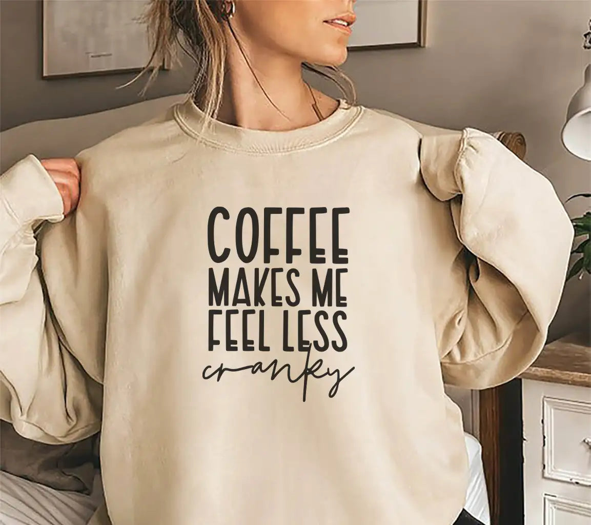 Coffee Makes Me Feel Less Cranky SVG Poster Design SVG