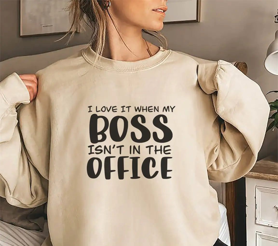 I Love It When My Boss Isnt In The Office SVG - Funny Office Mug Design SVG