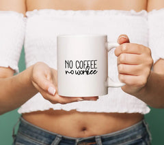 No Coffee No Workee SVG - Funny Office Mug Design SVG