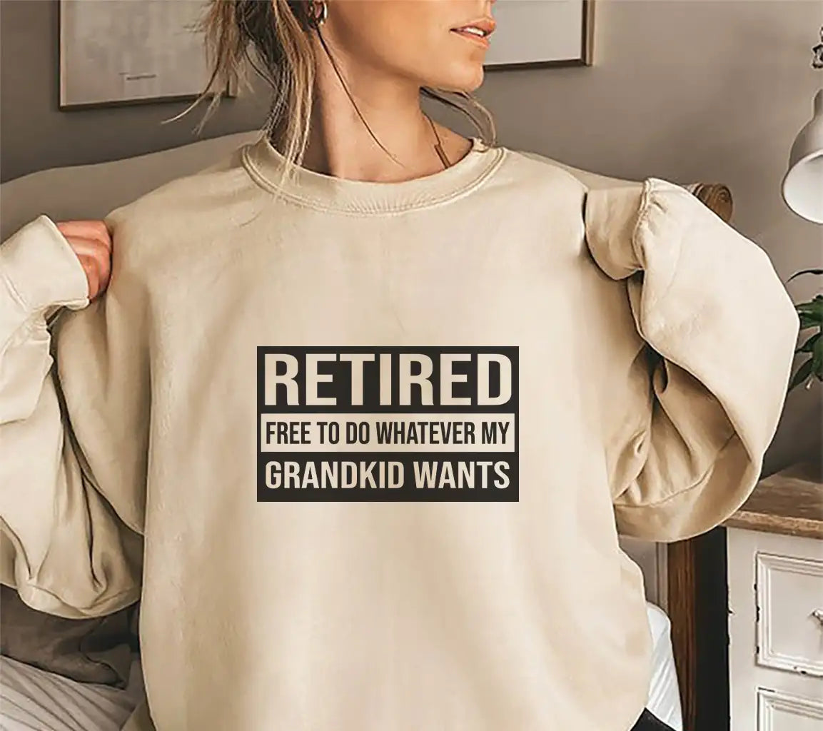 Retired Free To Do Whatever My Grandkid Wants SVG SVG