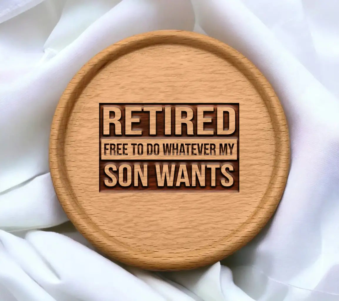 Retired Free To Do Whatever My Son Wants SVG Design SVG