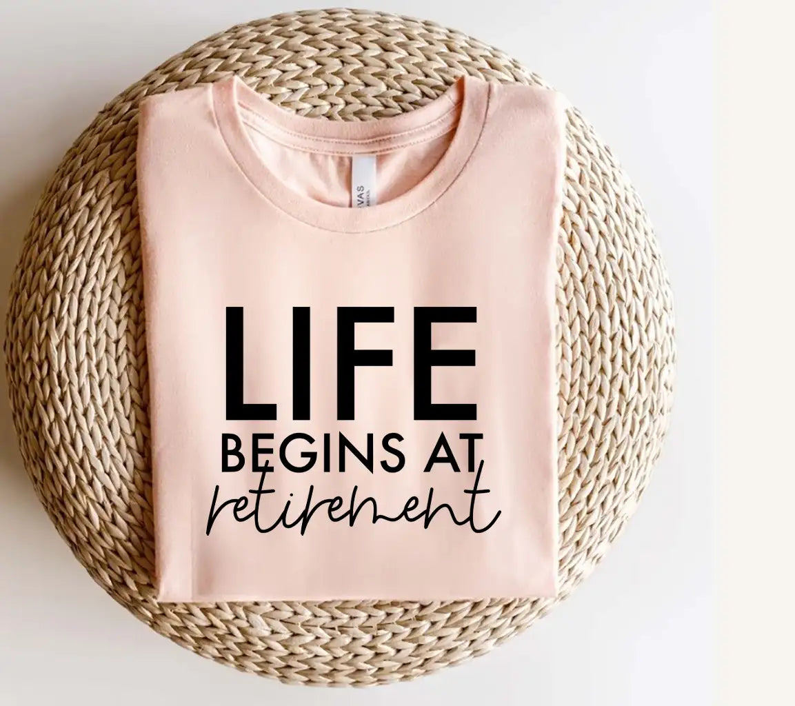 Life Begins at Retirement SVG Design - Huge Sign SVG