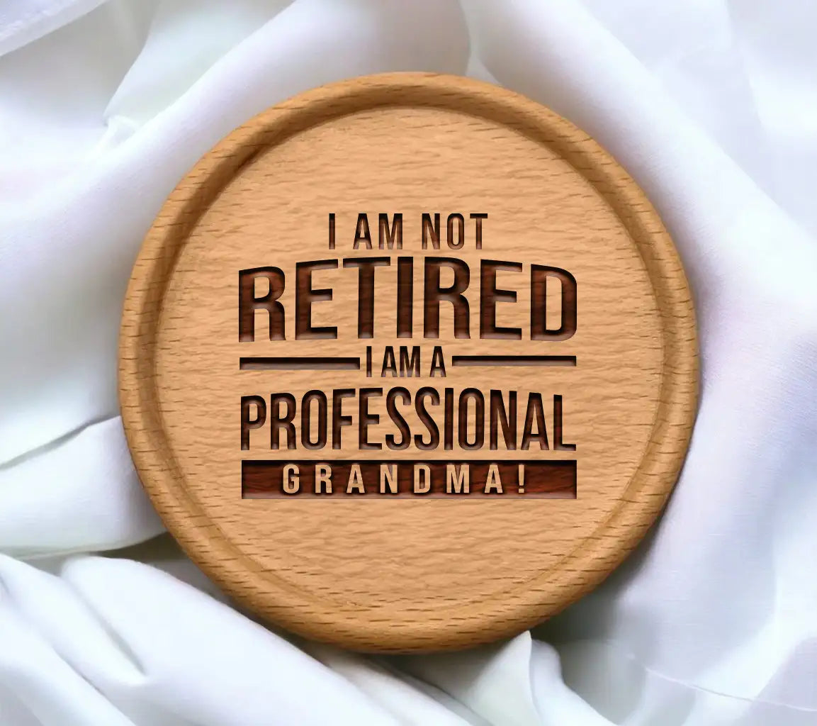 Professional Grandma SVG - Im Not Retired Poster Design SVG