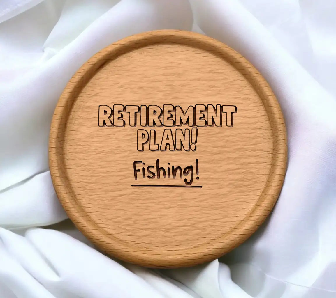 Retirement Plan Fishing SVG -  Sign SVG