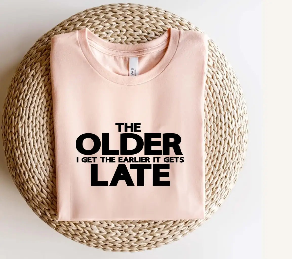 The Older I Get The Earlier It Gets Late SVG - Retirement Humor SVG