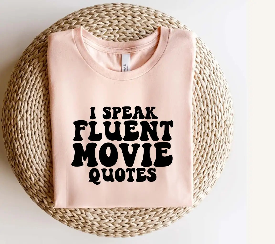 I Speak Fluent Movie Quotes SVG - Sarcastic Funny Movie Quote Poster Design SVG