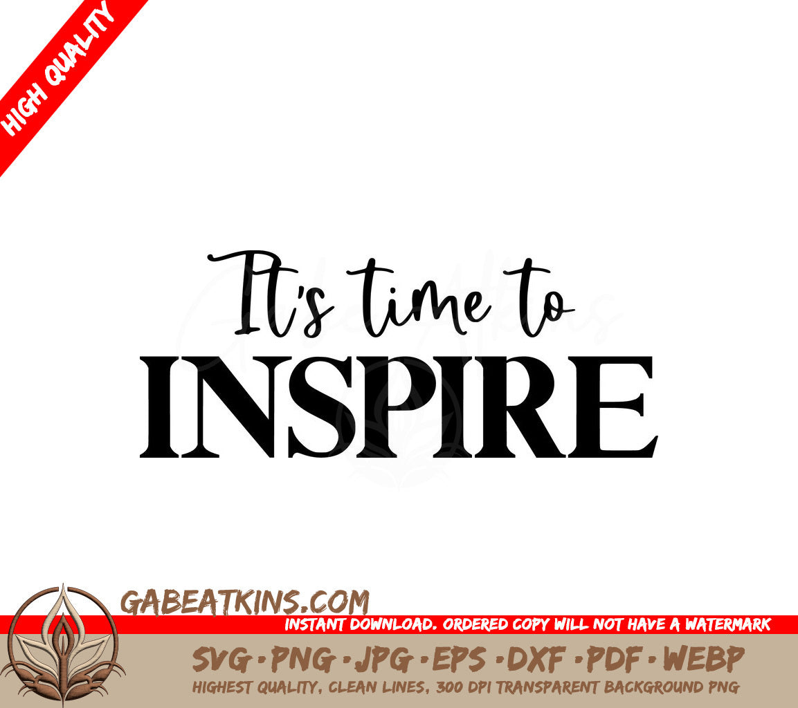 Inspire Now  SVG Design for Small Businesses SVG