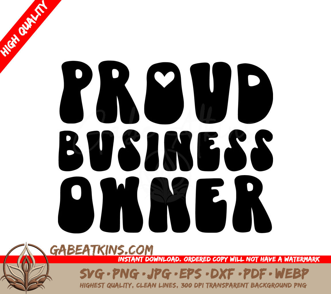  Proud Business Owner SVG Sign - Small Business Owner Design SVG