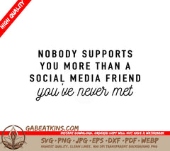 ## Social Media Friend Youve Never Met SVG - Huge Support for Small Business Owners SVG