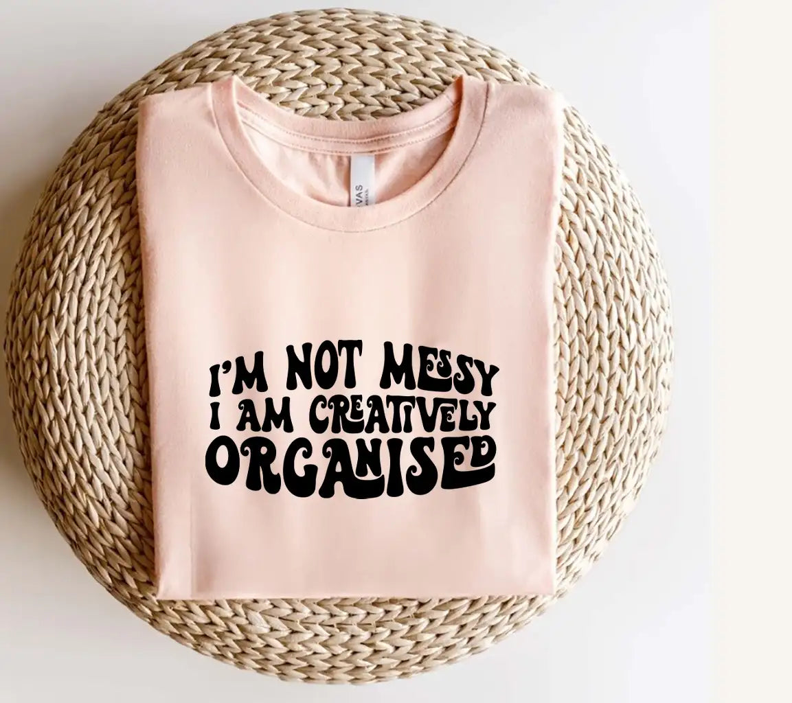 Im Not Messy, Im Creatively Organized Tote Bag SVG Design SVG