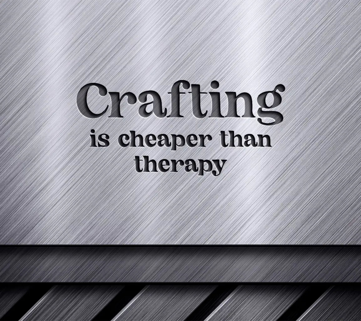 Crafting Is Cheaper Than Therapy SVG - Huge Tote Bag Design SVG