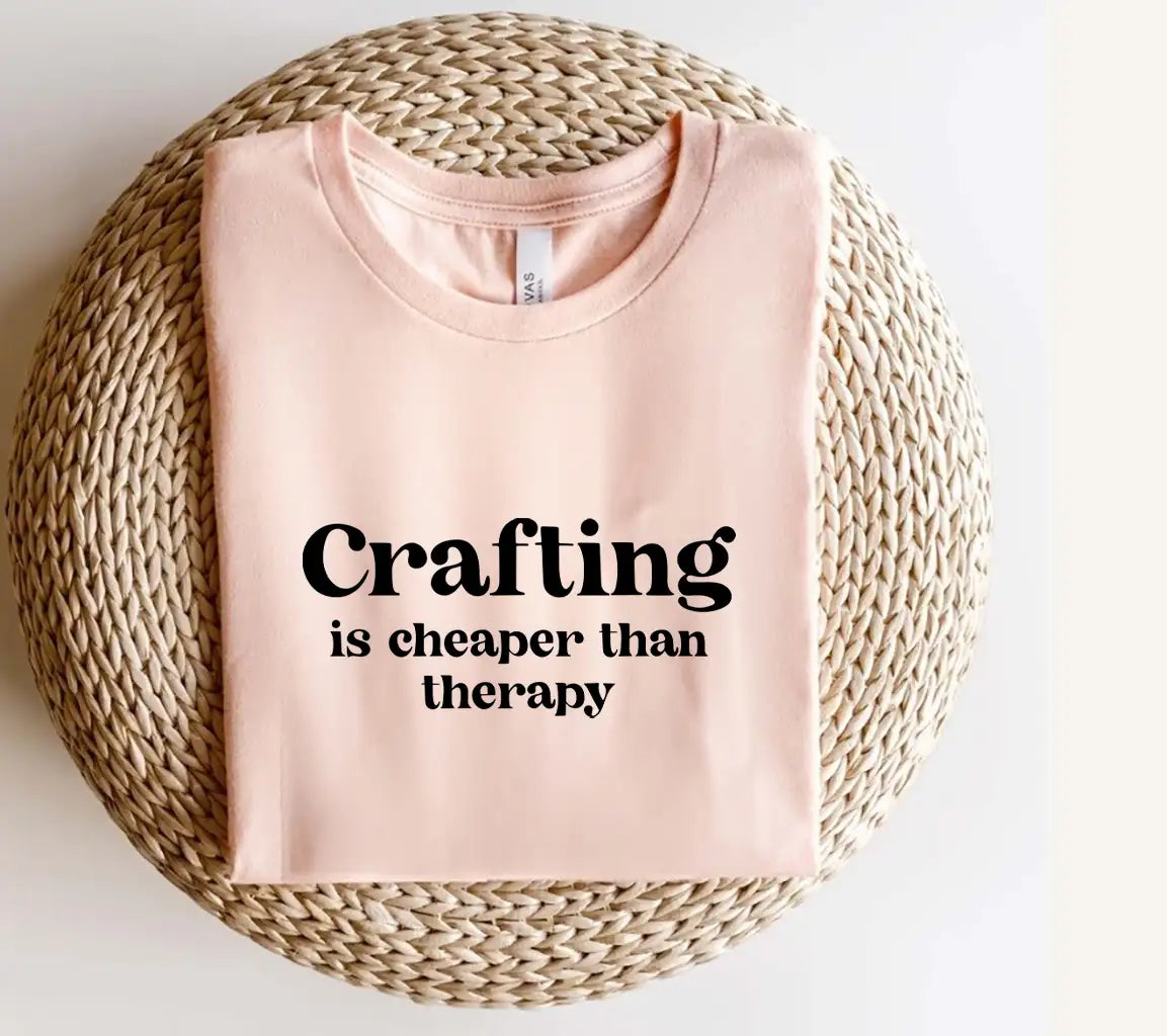 Crafting Is Cheaper Than Therapy SVG - Huge Tote Bag Design SVG