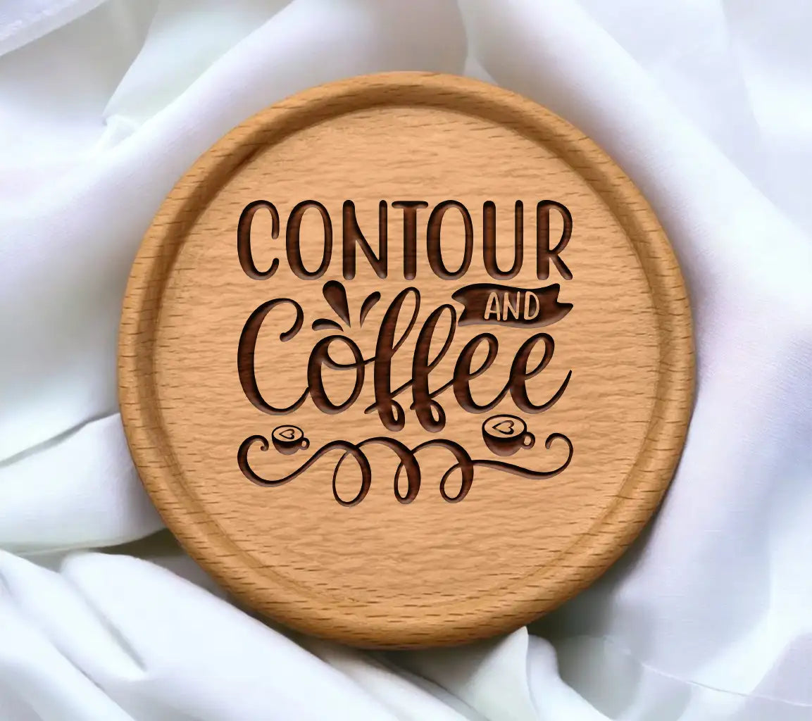 Contour & Coffee Pink & Black SVG Design SVG