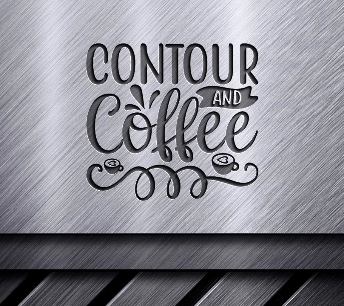 Contour & Coffee Pink & Black SVG Design SVG