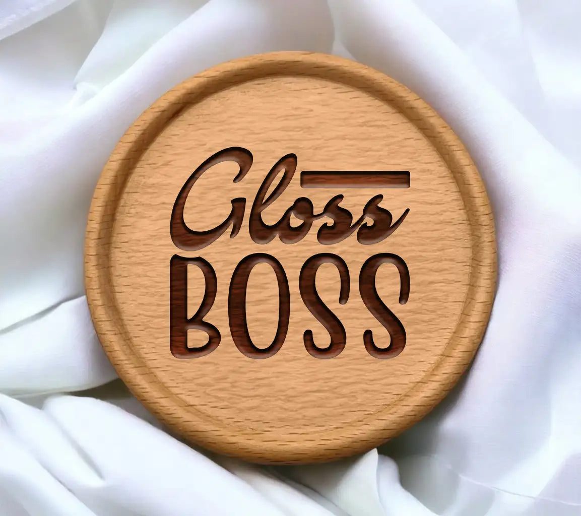 Gloss Boss Lip Gloss SVG Design - White Background SVG