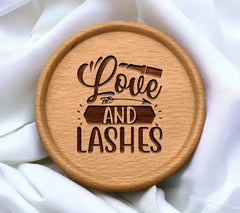 Love & Lashes SVG Design - Huge Makeup Arrow & Lipstick SVG