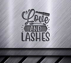 Love & Lashes SVG Design - Huge Makeup Arrow & Lipstick SVG