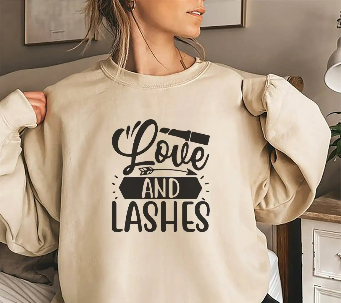 Love & Lashes SVG Design - Huge Makeup Arrow & Lipstick SVG