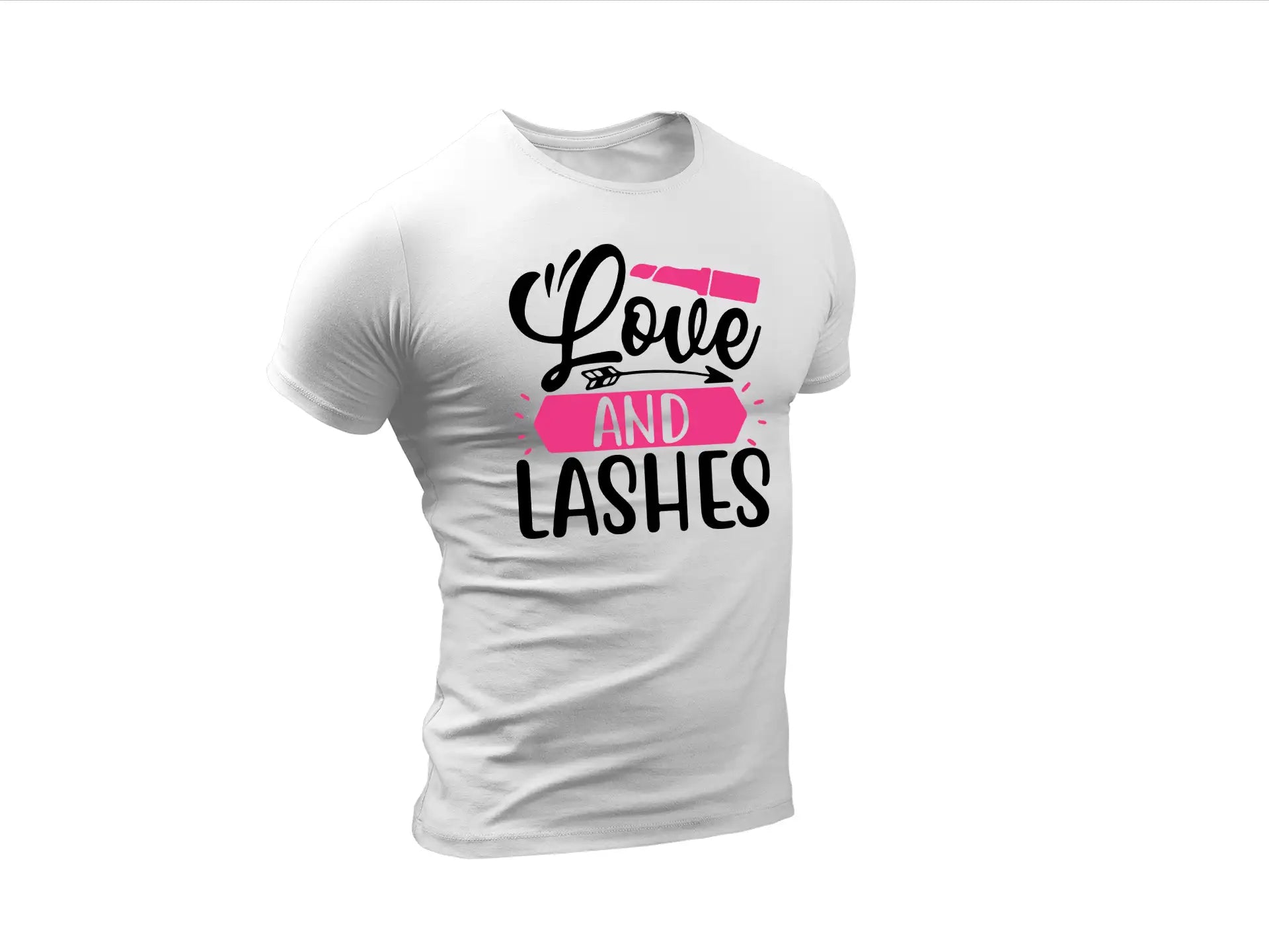 Love & Lashes SVG Design - Huge Makeup Arrow & Lipstick SVG