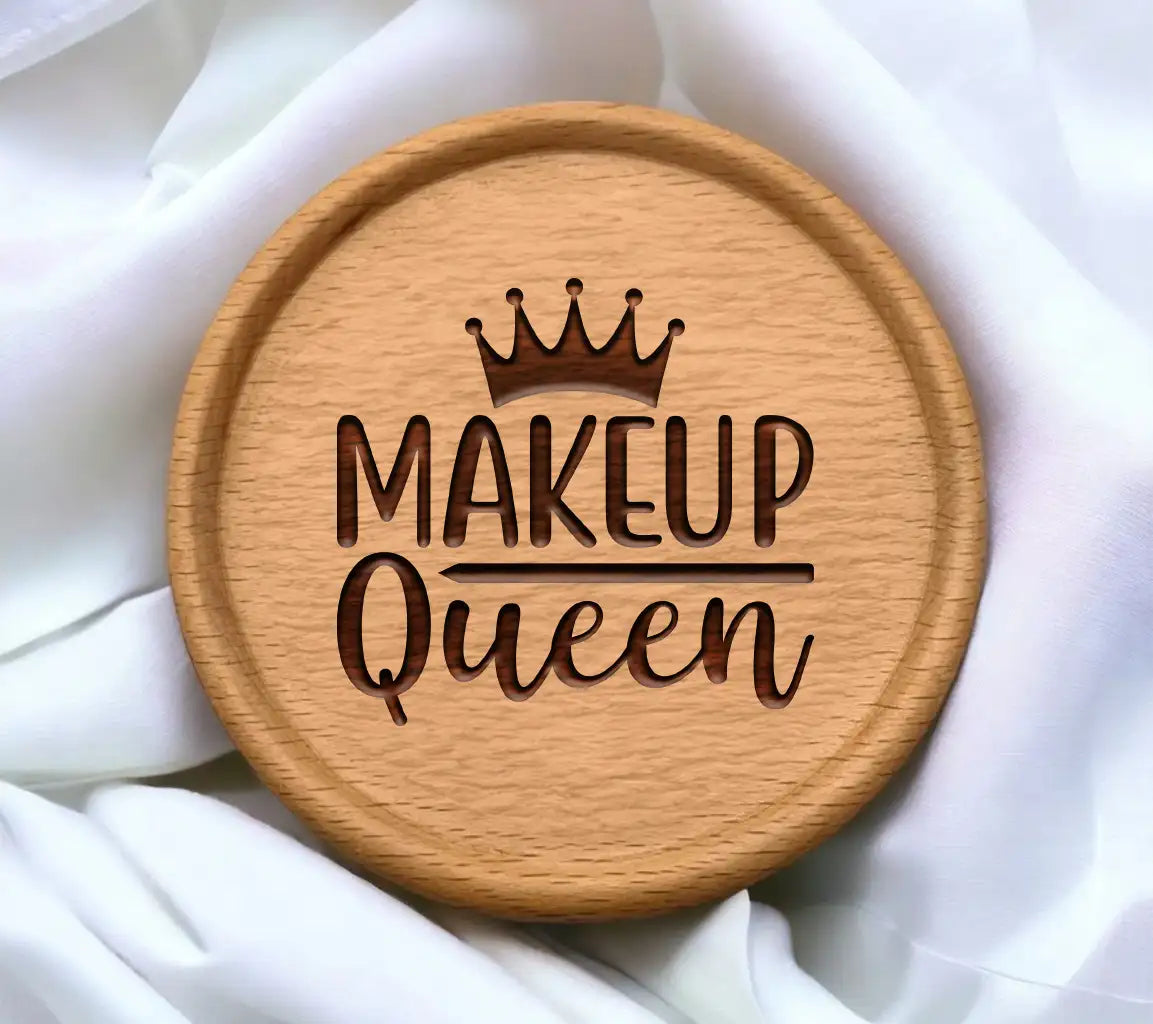 Makeup Queen Crown & Pencil SVG Design SVG