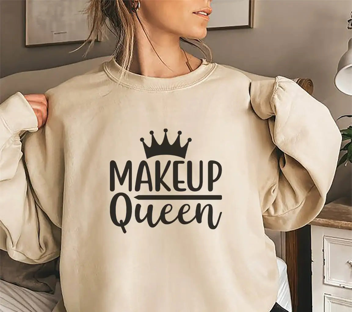 Makeup Queen Crown & Pencil SVG Design SVG