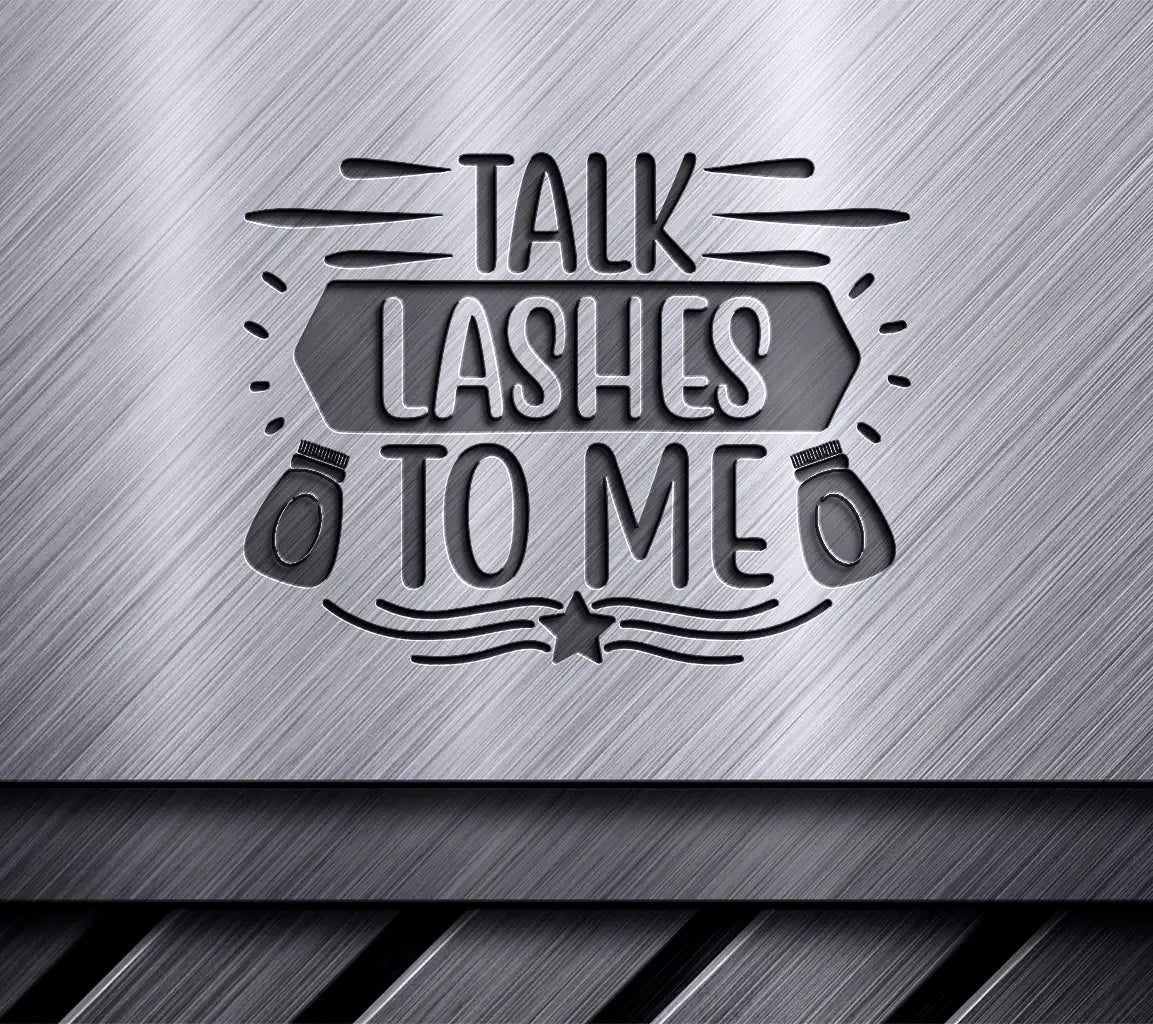 Talk Lashes To Me SVG - Pink Boxing Glove Design Design SVG