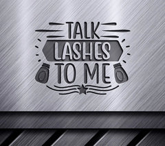 Talk Lashes To Me SVG - Pink Boxing Glove Design Design SVG