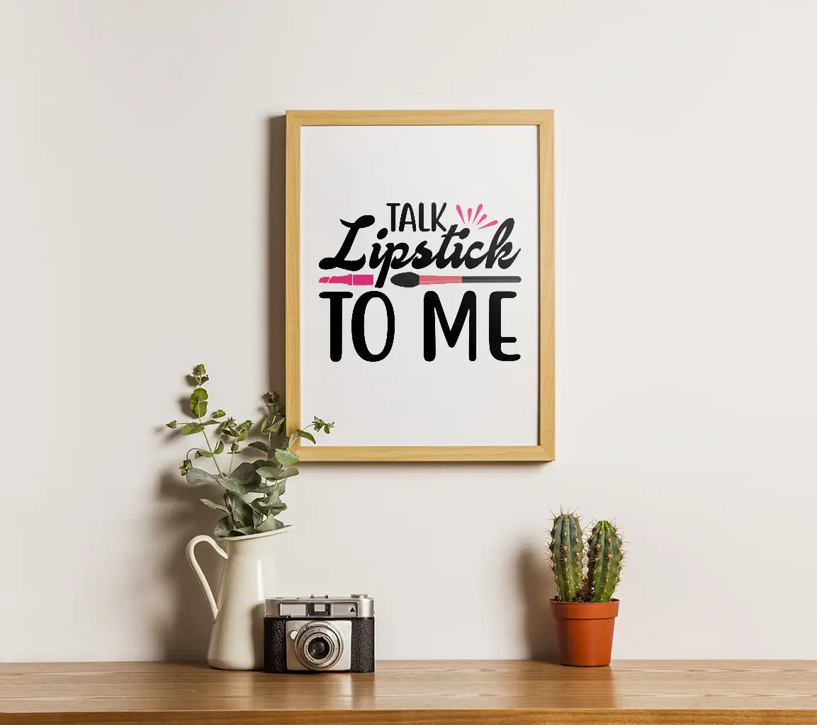 Talk Lipstick To Me SVG Lipstick Brush Design SVG