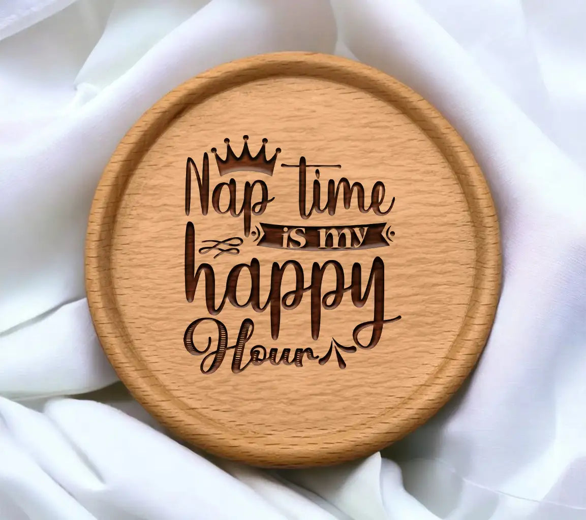 Nap Time Happy Hour SVG - Moms Crown Design SVG