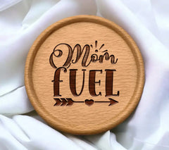 Mom Fuel SVG -  Sign with Arrow & Heart SVG