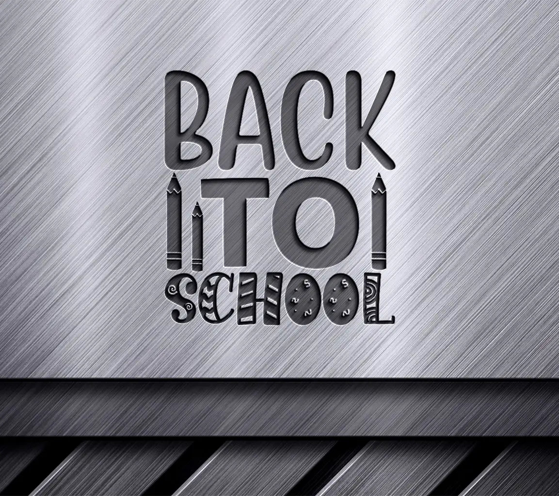 Back to School SVG Design with Pencils - Huge School Illustration SVG