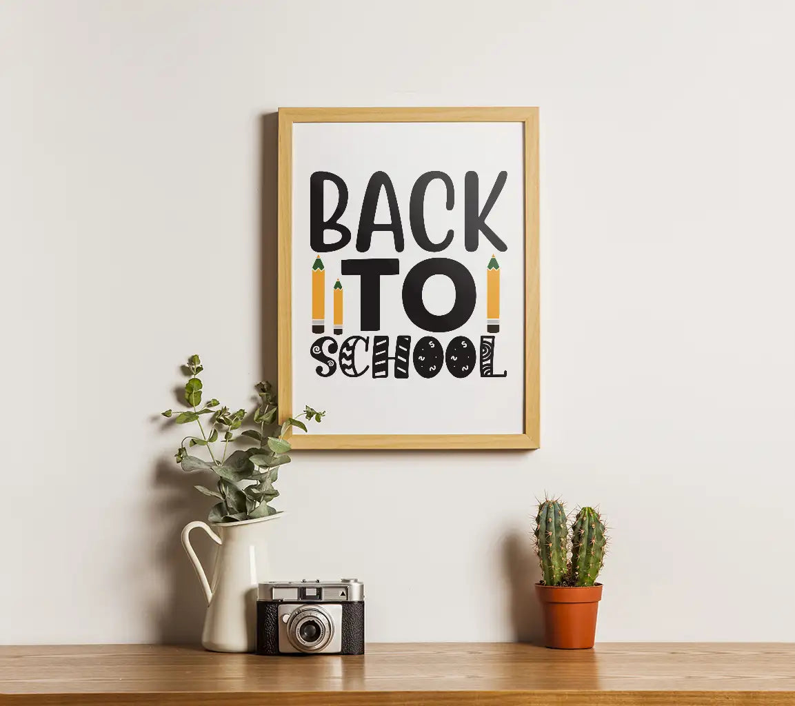 Back to School SVG Design with Pencils - Huge School Illustration SVG