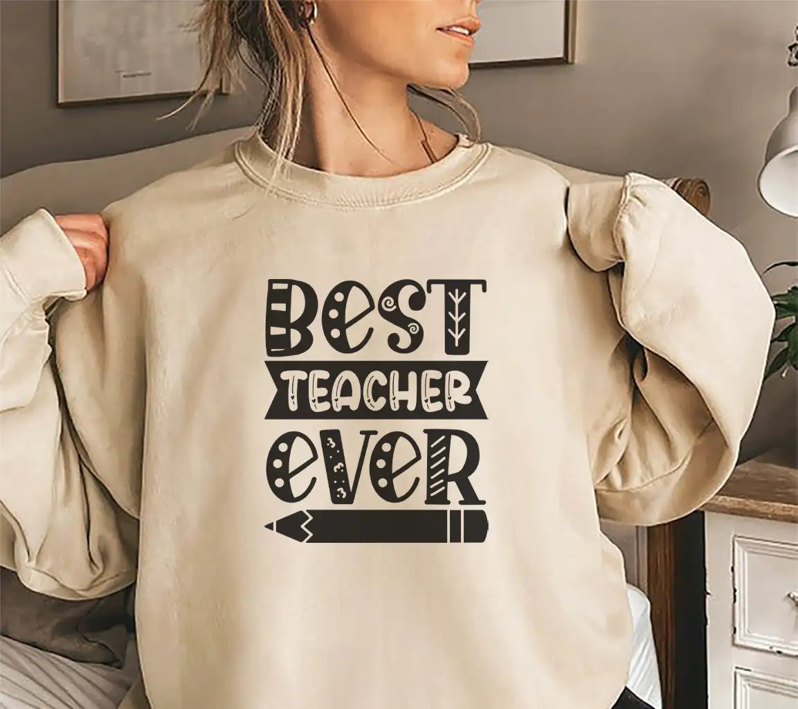 Best Teacher Ever SVG Cut File - Pencil Design SVG