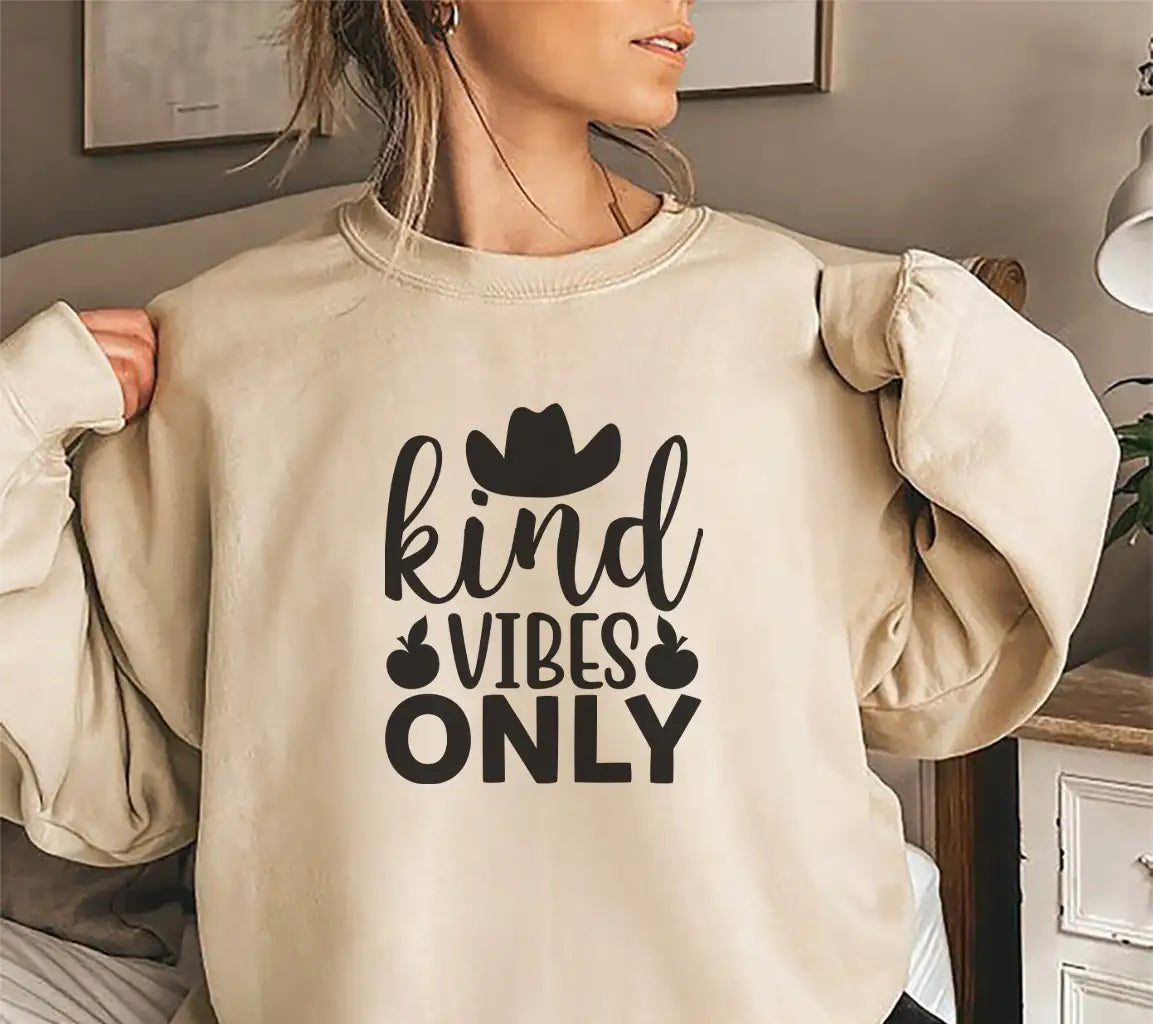 Kind Vibes Only Cowboy Hat SVG Design SVG