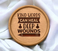 Kind Words Can Heal Deep Wounds SVG - Inspirational Quote Design SVG