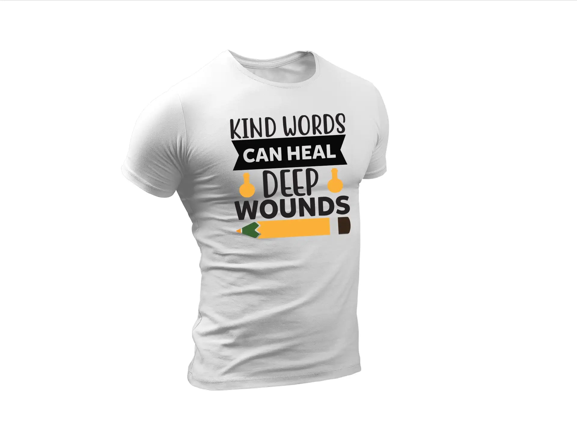 Kind Words Can Heal Deep Wounds SVG - Inspirational Quote Design SVG