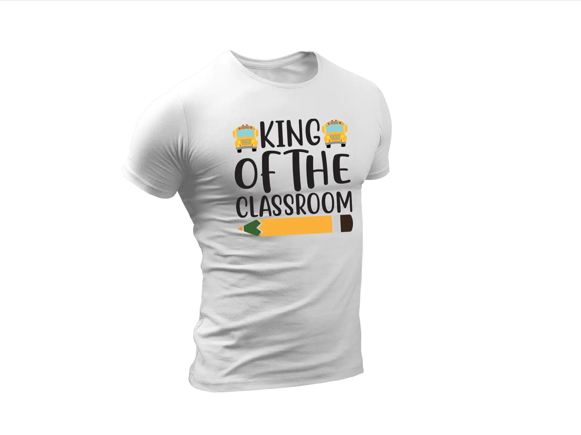 King of the Classroom SVG School Bus & Pencil Design SVG