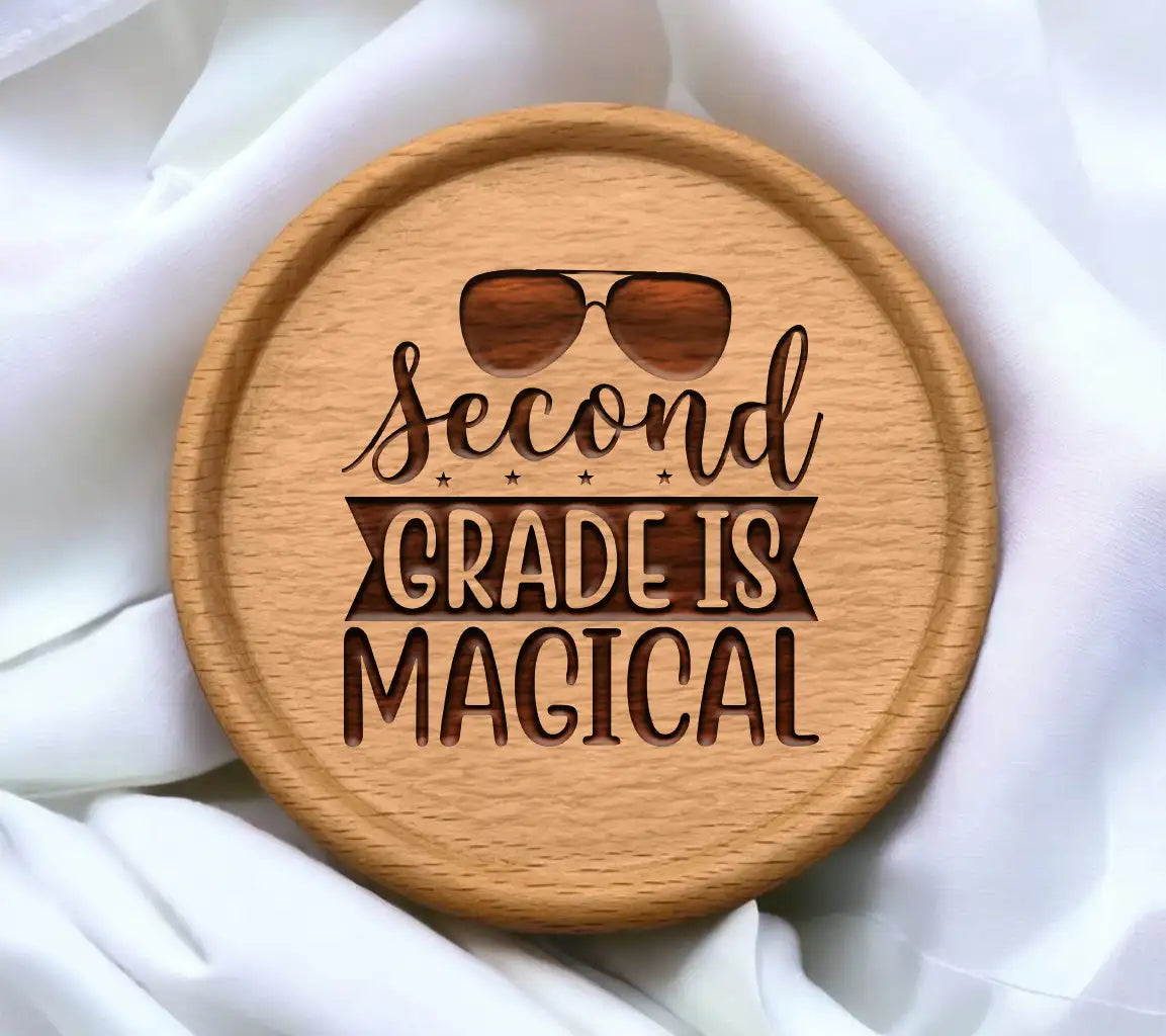 Second Grade is Magical SVG -  Sign with Sunglasses SVG