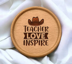 Teacher Love & Inspire SVG Design with Pencil SVG