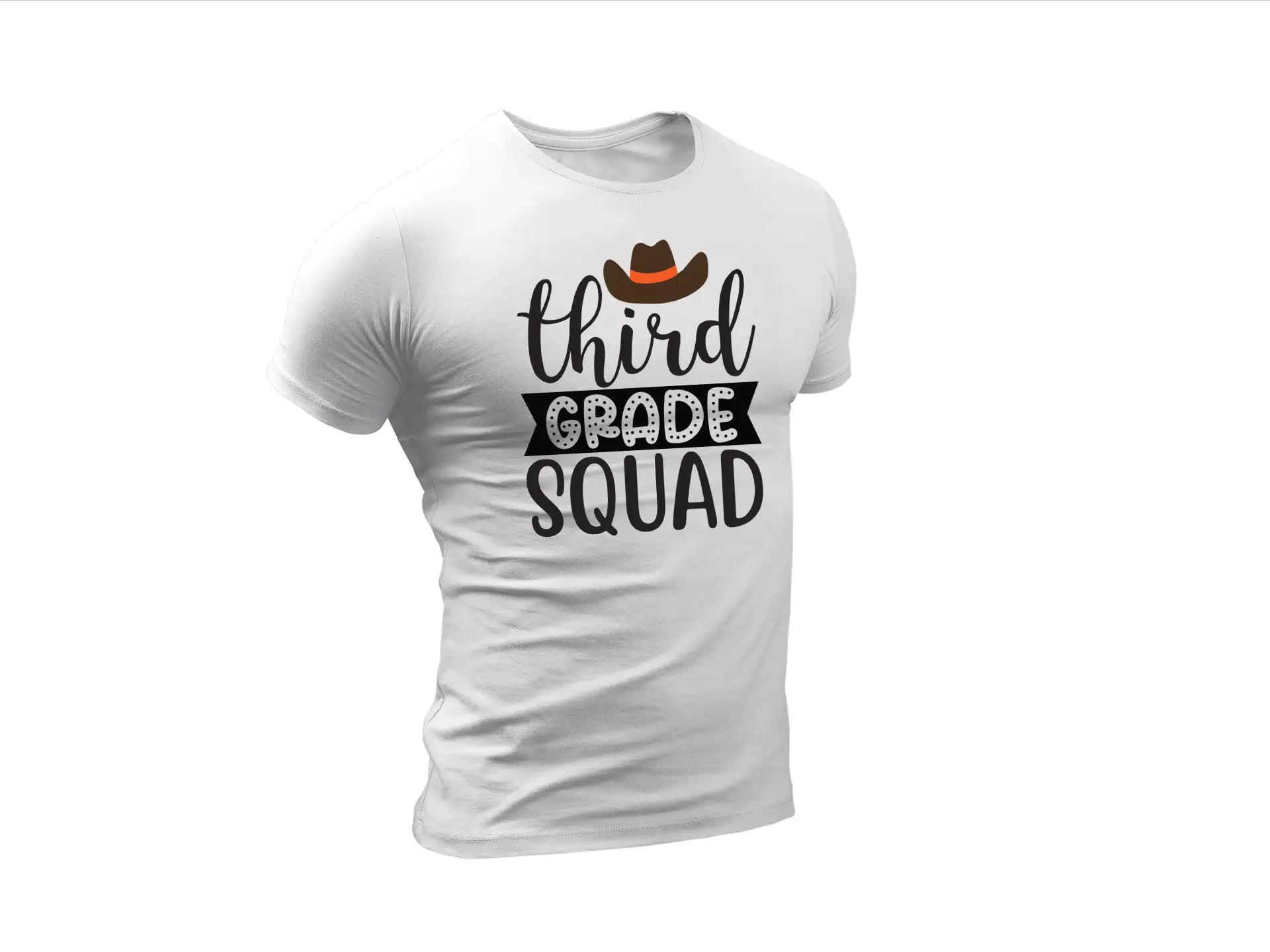 Third Grade Squad Cowboy Hat SVG - School Design SVG