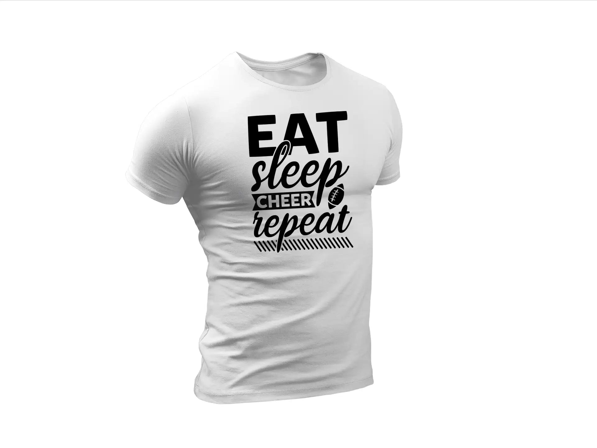 Eat Sleep Cheer Repeat SVG - Huge Sports Design SVG