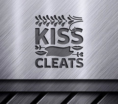 Kiss My Cleats SVG -  Sports Poster Design SVG