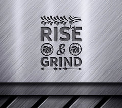 Rise & Grind SVG Design -  Sports Poster SVG